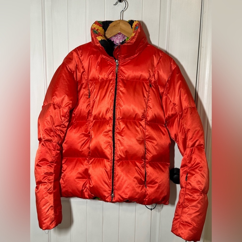 Skea Paris/Vail Red Puffer Goose Down Vintage Jacket